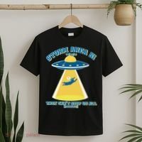 Storm Area 51 UFO Cat They Can't Stop Us All T-Shirt thumb 2