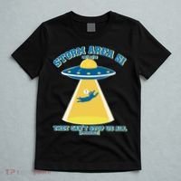 Storm Area 51 UFO Cat They Can't Stop Us All T-Shirt thumb 5