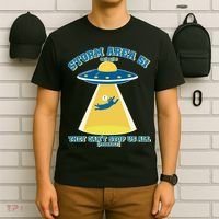 Storm Area 51 UFO Cat They Can't Stop Us All T-Shirt thumb 6