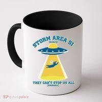 Storm Area 51 UFO Cat They Can't Stop Us All Coffee Mug thumb 0