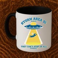Storm Area 51 UFO Cat They Can't Stop Us All Coffee Mug thumb 2