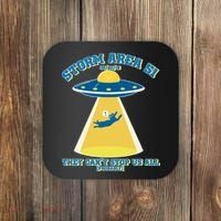 Storm Area 51 UFO Cat They Can't Stop Us All Coaster thumb 0