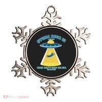 Storm Area 51 UFO Cat They Can't Stop Us All Ornament thumb 0