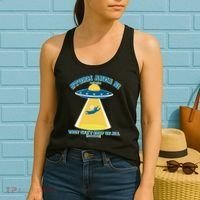 Storm Area 51 UFO Cat They Can't Stop Us All Women's Tank Top thumb 2