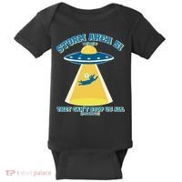 Storm Area 51 UFO Cat They Can't Stop Us All Baby Bodysuit thumb 0