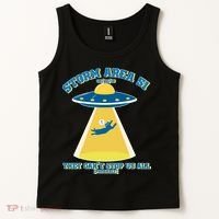 Storm Area 51 UFO Cat They Can't Stop Us All Tank Top thumb 2