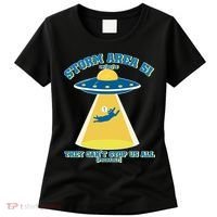 Storm Area 51 UFO Cat They Can't Stop Us All Women's T-Shirt thumb 0