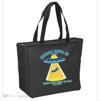 Storm Area 51 UFO Cat They Can't Stop Us All Tote Bag thumb 2