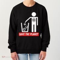 Save The Planet Humanist Anti Religion Atheist Atheism Women's Sweatshirt thumb 0