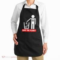Save The Planet Humanist Anti Religion Atheist Atheism Apron thumb 2