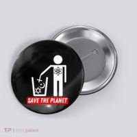 Save The Planet Humanist Anti Religion Atheist Atheism Button thumb 0
