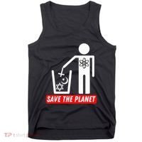 Save The Planet Humanist Anti Religion Atheist Atheism Tank Top thumb 0