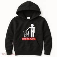 Save The Planet Humanist Anti Religion Atheist Atheism Kids Hoodie thumb 0