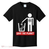 Save The Planet Humanist Anti Religion Atheist Atheism Kids T-Shirt thumb 0