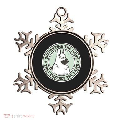 Supporting The Paws That Enforce The Laws Ornament