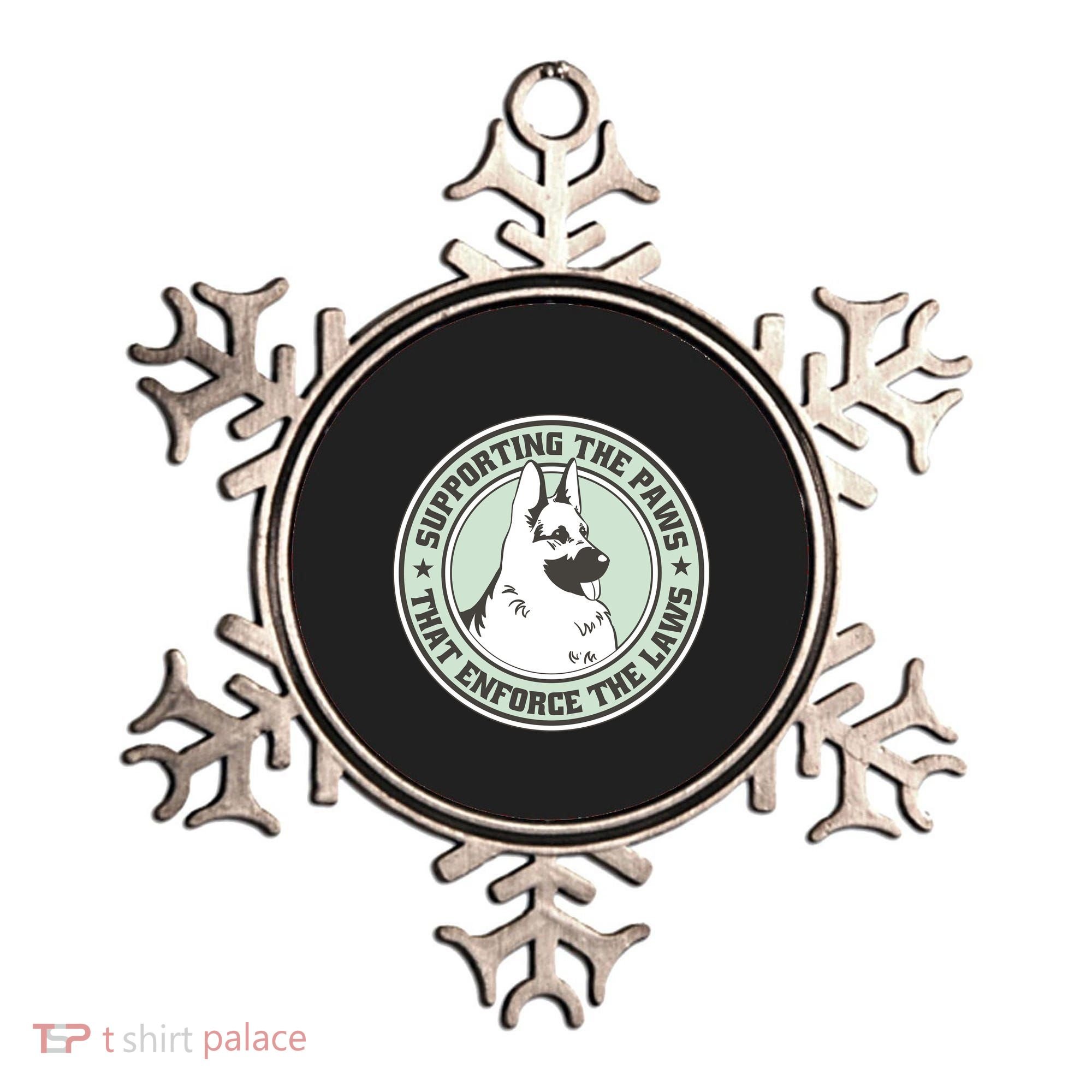Supporting The Paws That Enforce The Laws Ornament
