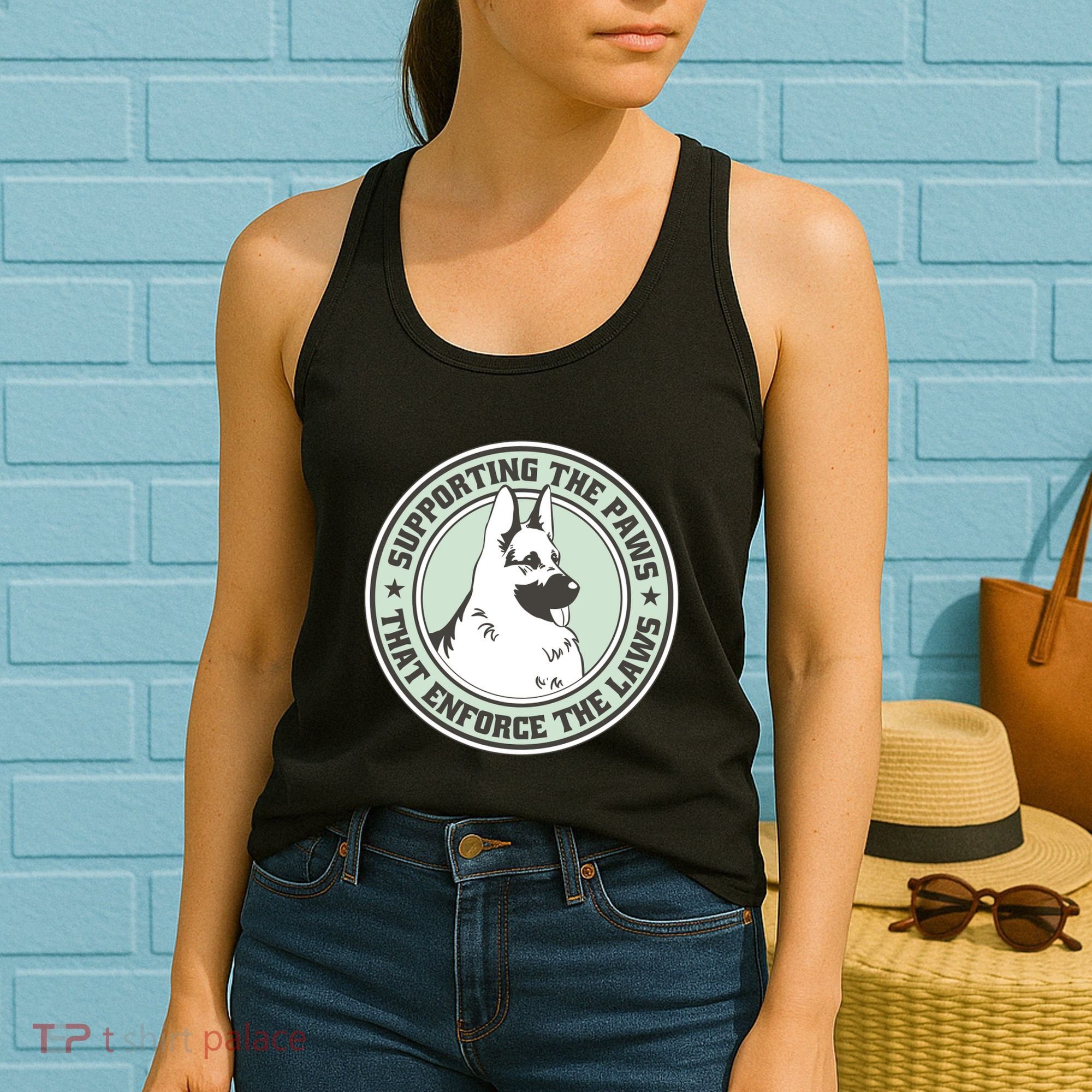 Supporting The Paws That Enforce The Laws Women's Tank Top