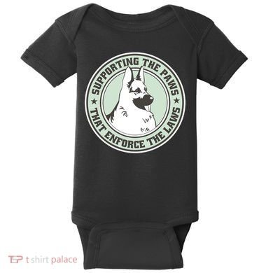 Supporting The Paws That Enforce The Laws Baby Bodysuit