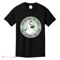 Supporting The Paws That Enforce The Laws Kids T-Shirt thumb 0