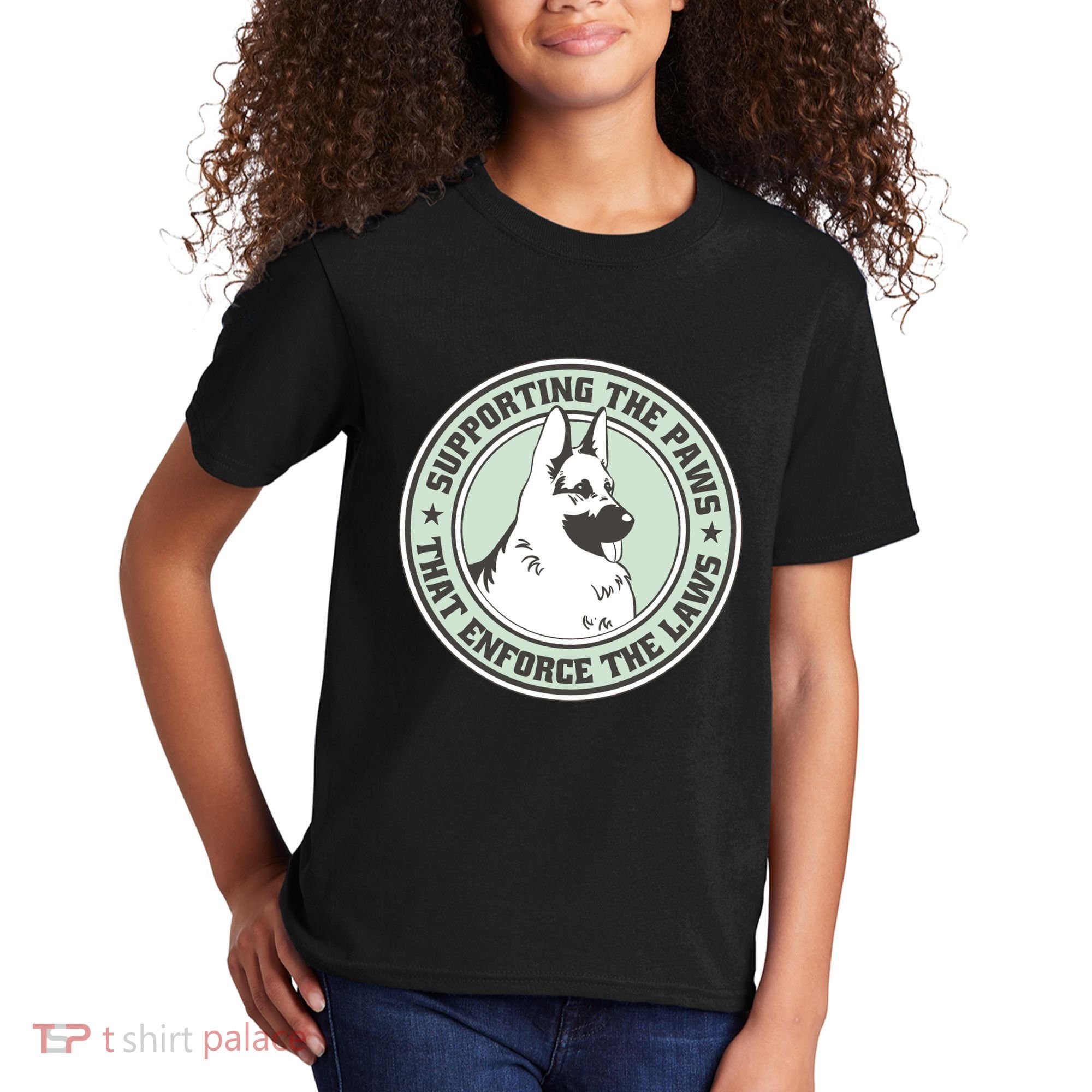Supporting The Paws That Enforce The Laws Kids T-Shirt
