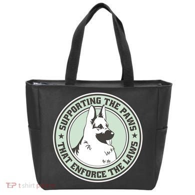 Supporting The Paws That Enforce The Laws Tote Bag