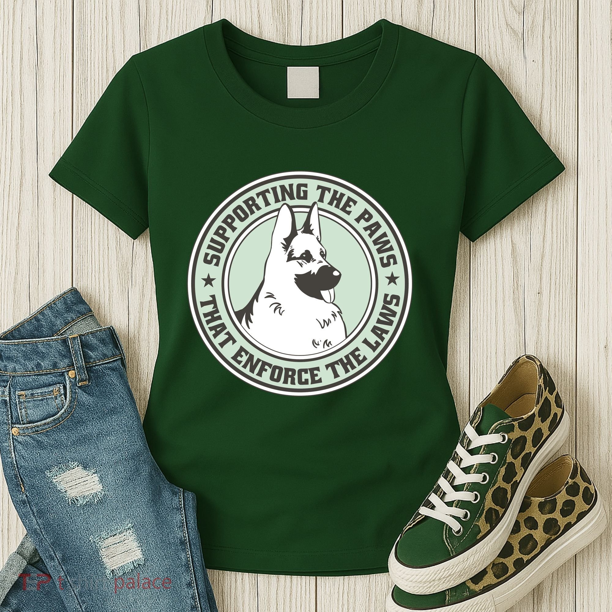 Supporting The Paws That Enforce The Laws Women's T-Shirt