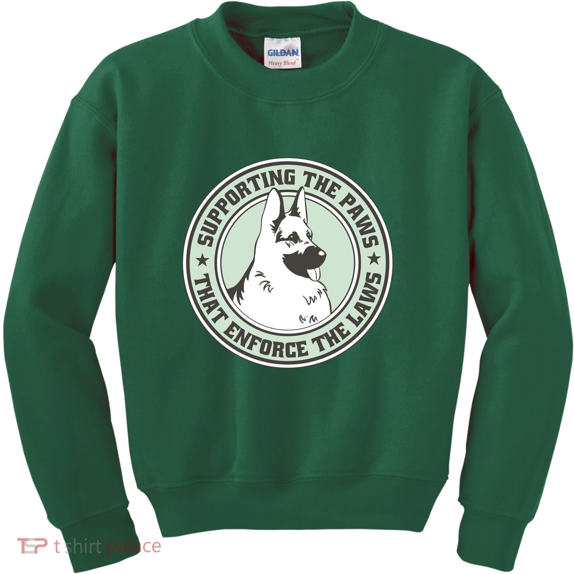 Supporting The Paws That Enforce The Laws Kids Sweatshirt