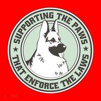 Supporting The Paws That Enforce The Laws Santa Hat thumb 1