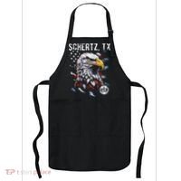 Schertz Texas Patriotic Eagle Usa Flag Apron thumb 0