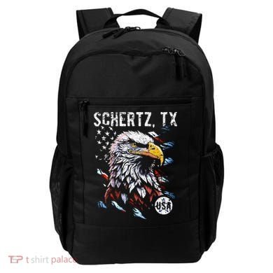 Schertz Texas Patriotic Eagle Usa Flag Backpack