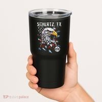 Schertz Texas Patriotic Eagle Usa Flag Tumbler thumb 2