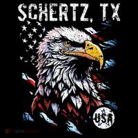 Schertz Texas Patriotic Eagle Usa Flag Mousepad thumb 1