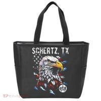 Schertz Texas Patriotic Eagle Usa Flag Tote Bag thumb 0