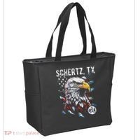 Schertz Texas Patriotic Eagle Usa Flag Tote Bag thumb 2