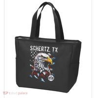 Schertz Texas Patriotic Eagle Usa Flag Tote Bag thumb 3
