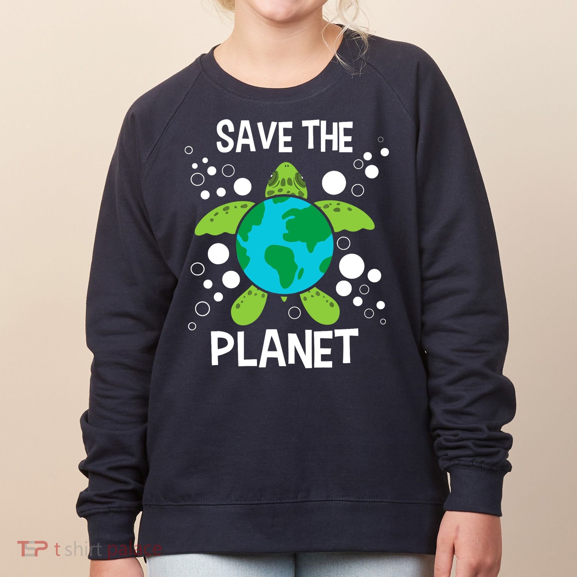 Save The Planet Environmental Protection Earth Day Climate Women's Sweatshirt