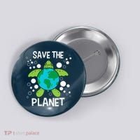 Save The Planet Environmental Protection Earth Day Climate Button thumb 0