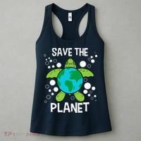 Save The Planet Environmental Protection Earth Day Climate Women's Tank Top thumb 3