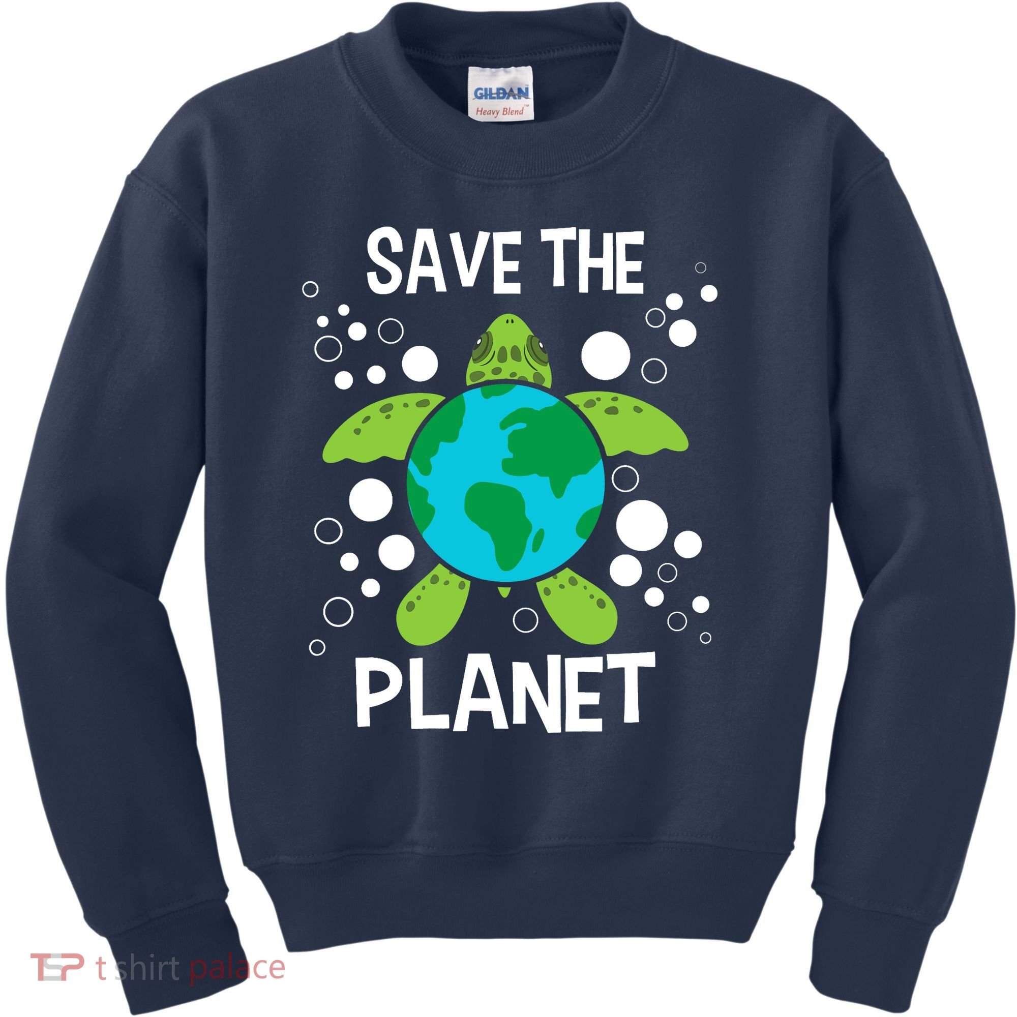 Save The Planet Environmental Protection Earth Day Climate Kids Sweatshirt