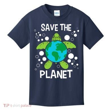 Save The Planet Environmental Protection Earth Day Climate Kids T-Shirt