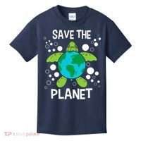 Save The Planet Environmental Protection Earth Day Climate Kids T-Shirt thumb 0