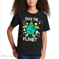 Save The Planet Environmental Protection Earth Day Climate Kids T-Shirt thumb 2