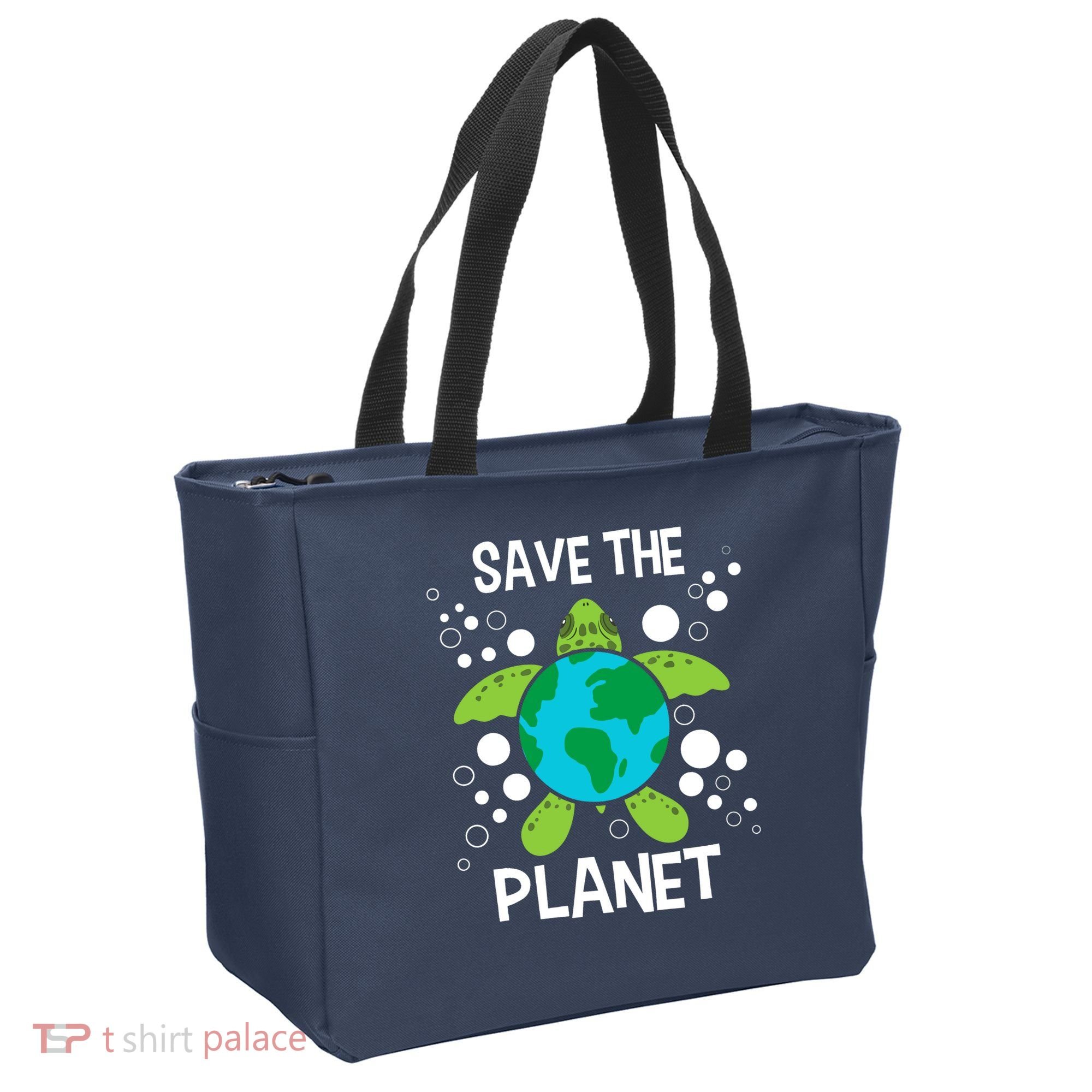 Save The Planet Environmental Protection Earth Day Climate Tote Bag