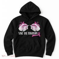Save The Pumpkins Breast Cancer Awareness Halloween Hoodie thumb 0