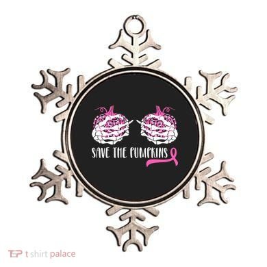 Save The Pumpkins Breast Cancer Awareness Halloween Ornament