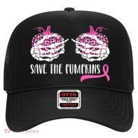 Save The Pumpkins Breast Cancer Awareness Halloween Hat thumb 0