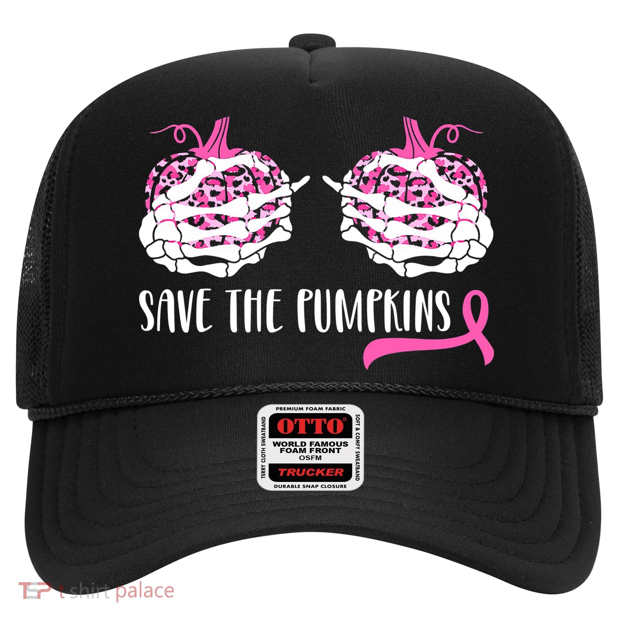 Save The Pumpkins Breast Cancer Awareness Halloween Hat