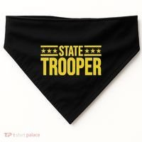 State Trooper Police Uniform Costume USA-Made Doggie Bandana thumb 0