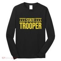 State Trooper Police Uniform Costume Long Sleeve Shirt thumb 0