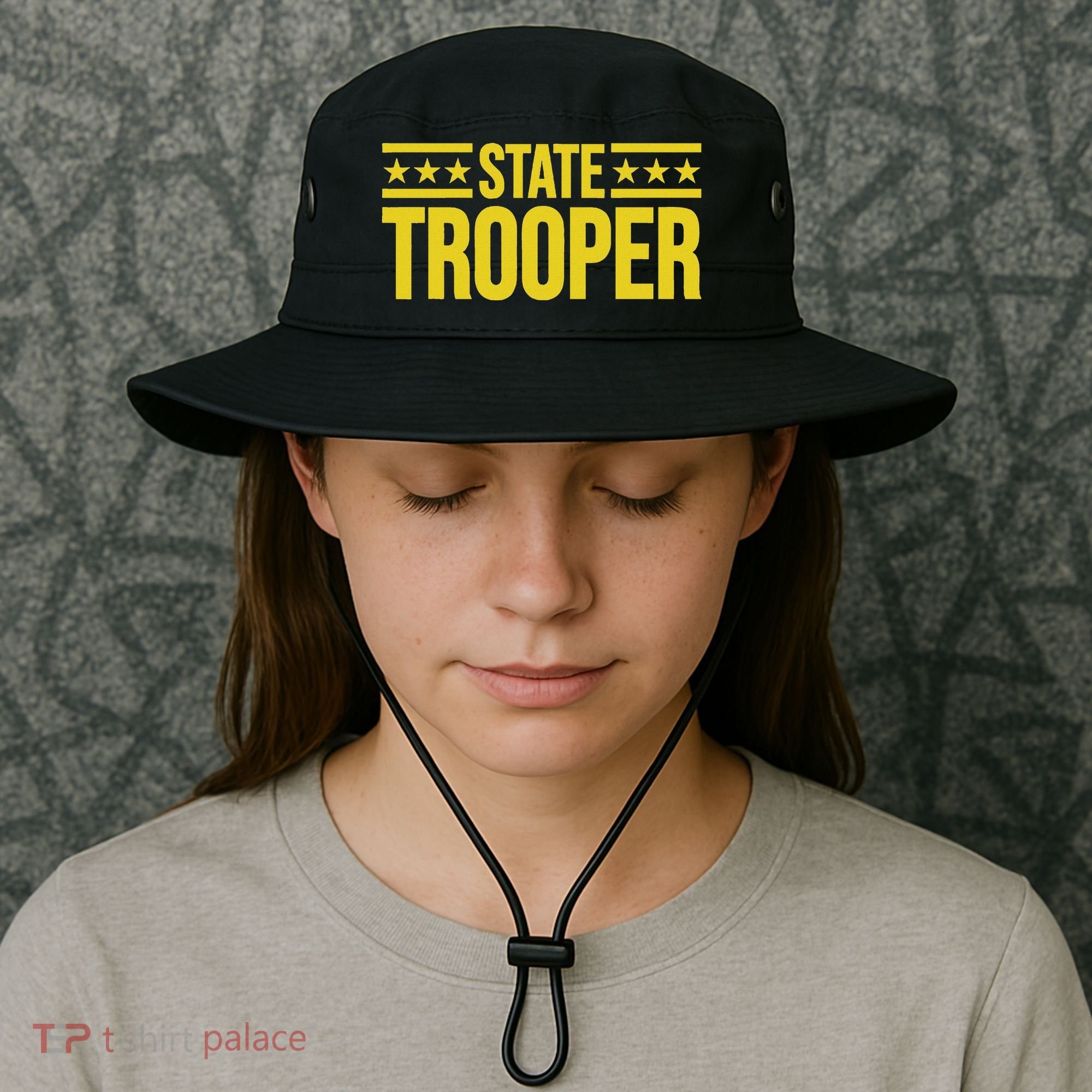 State Trooper Police Uniform Costume Bucket Hat
